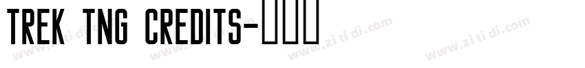 Trek TNG Credits字体转换 Trek TNG Credits字体转换